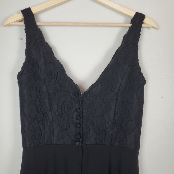 Disney Fairy Tale Weddings Dress Small‎ Formal Alfred Angelo Black Lace Chiffon - Picture 8 of 10